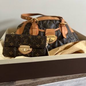Louis Vuitton Etoile Bowling Monogram bag and wallet set